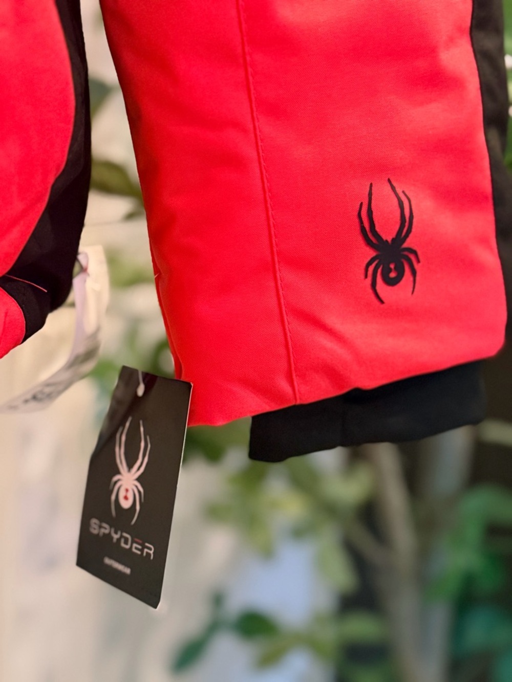 Spyder Red and Black Insulated Ski Jacket with Spider Logo - Picture 3 of 16